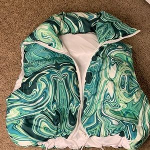 SHEIN Zip Up Puffy Vest